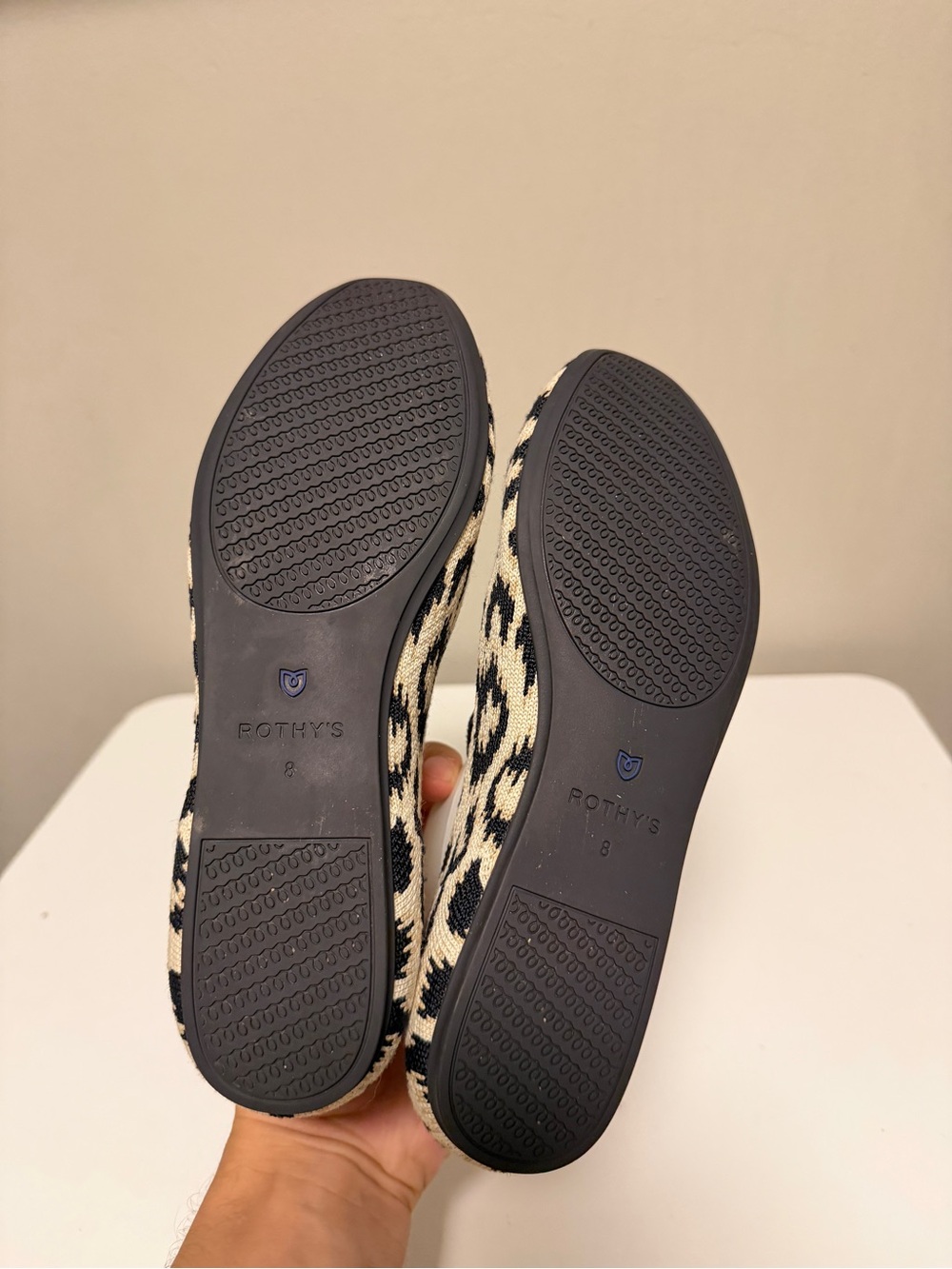 Rothys The Max Square Mary Jane Ballet Flats Animal Print Women’s US 8 - Picture 6 of 9